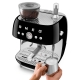 Smeg EGF03BLEU Manuell espressomaskin inkl. kvarn svart