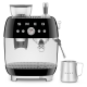 Smeg EGF03BLEU Manuell espressomaskin inkl. kvarn svart