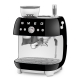 Smeg EGF03BLEU Manuell espressomaskin inkl. kvarn svart