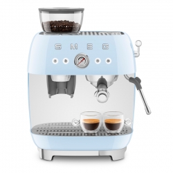 Smeg EGF03PBEU manuell espressomaskin inkl. kvarn pastellblå