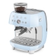 Smeg EGF03PBEU manuell espressomaskin inkl. kvarn pastellblå
