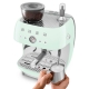 Smeg EGF03PGEU manuell espressomaskin inkl. kvarn pastellgrön