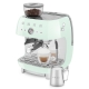 Smeg EGF03PGEU manuell espressomaskin inkl. kvarn pastellgrön