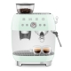 Smeg EGF03PGEU manuell espressomaskin inkl. kvarn pastellgrön