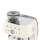 Smeg EGF03CREU Manuell espressomaskin inkl. kvarn Creme