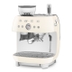 Smeg EGF03CREU Manuell espressomaskin inkl. kvarn Creme