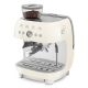 Smeg EGF03CREU Manuell espressomaskin inkl. kvarn Creme