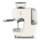 Smeg EGF03CREU Manuell espressomaskin inkl. kvarn Creme