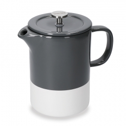 La Cafetière Barcelona 6 Koppar Kaffepress Inkl. Mugg Cool Grey