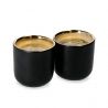 La Cafetière Dubbelväggig Espressokopp 7 cl 2 St Svart/Guld