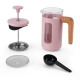 La Cafetière Pisa 3 Koppar Kaffepress Pink