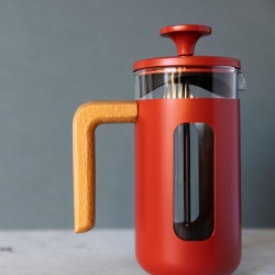 La Cafetière Pisa 3 Koppar Kaffepress Röd