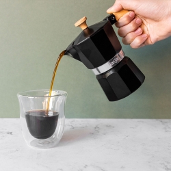 La Cafetière Venice 3 Koppar Mokabryggare Svart