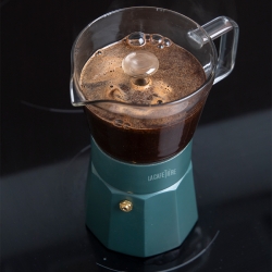 La Cafetière Verona 6 Koppar Mokabryggare Grön