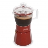 La Cafeti&egrave;re Verona 6 Koppar Mokabryggare R&ouml;d