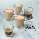 Loveramics Twisted Cappuccino Glas 18 cl 1 St Svart