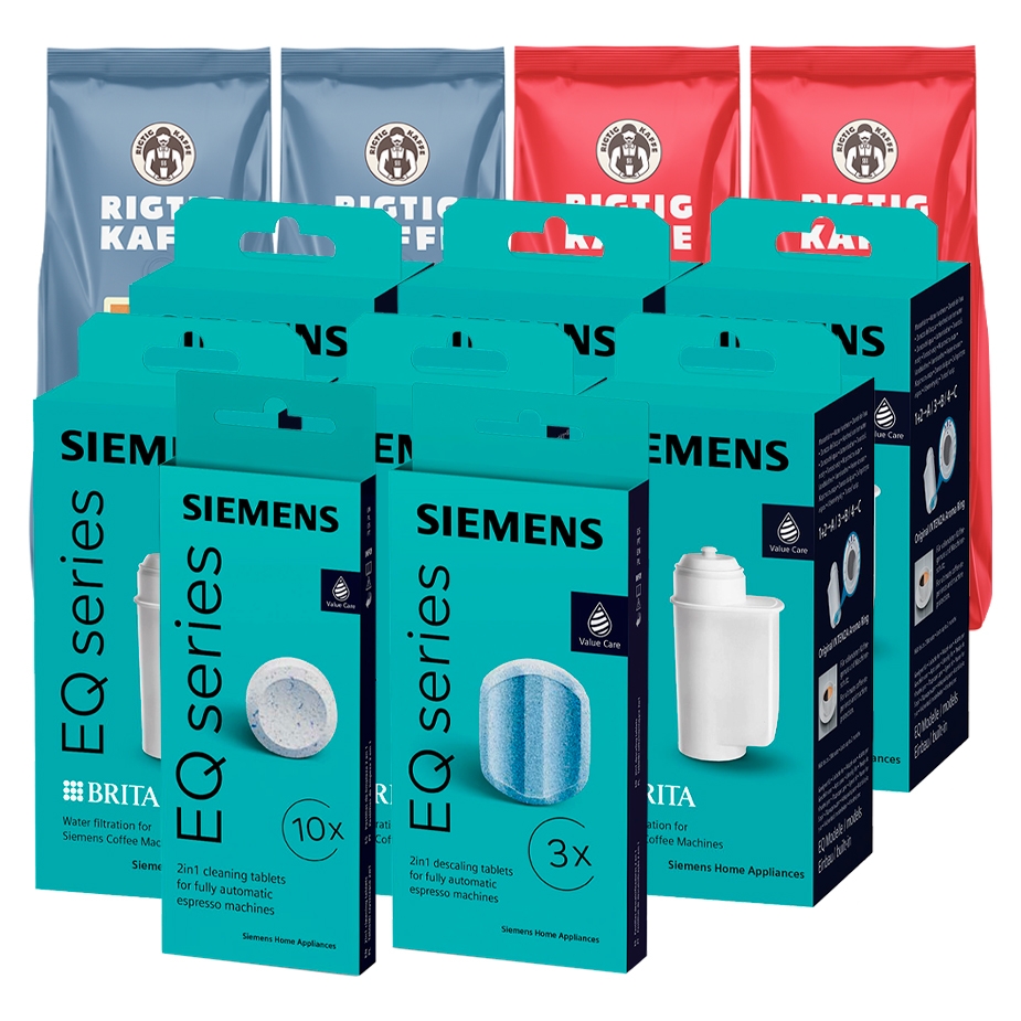 Siemens Reng&ouml;ringspaket Inkl. 2kg Rigtig Kaffe
