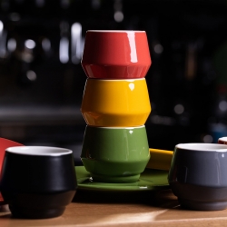 Club House Maniko Espresso med Underkopp Röd 7 cl 1 St