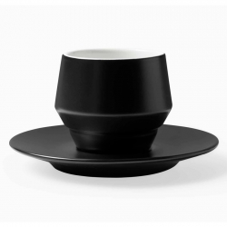 Club House Maniko Latte med Underkopp Matt Svart 30 cl 4 St