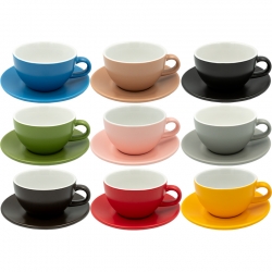 Club House Tulipano Latte med Underkopp 30 cl 9 St