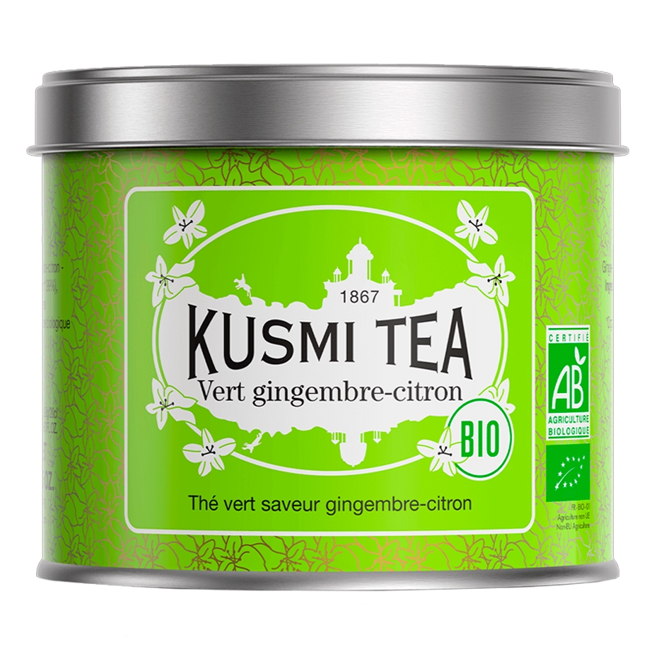 Kusmi Gr&ouml;nt Te Citron och Ingef&auml;ra Ekologiskt 100g