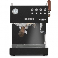 Ascaso Steel Duo Plus Black - Modell 2024 Inkl. Eureka Libra, Espressokoppar & Kaffe