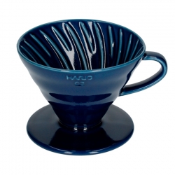 Hario V60-02 Keramik Dripper Mörkblå 2 Kopp