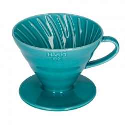 Hario V60-02 Keramik Dripper Turkos 2 Kopp