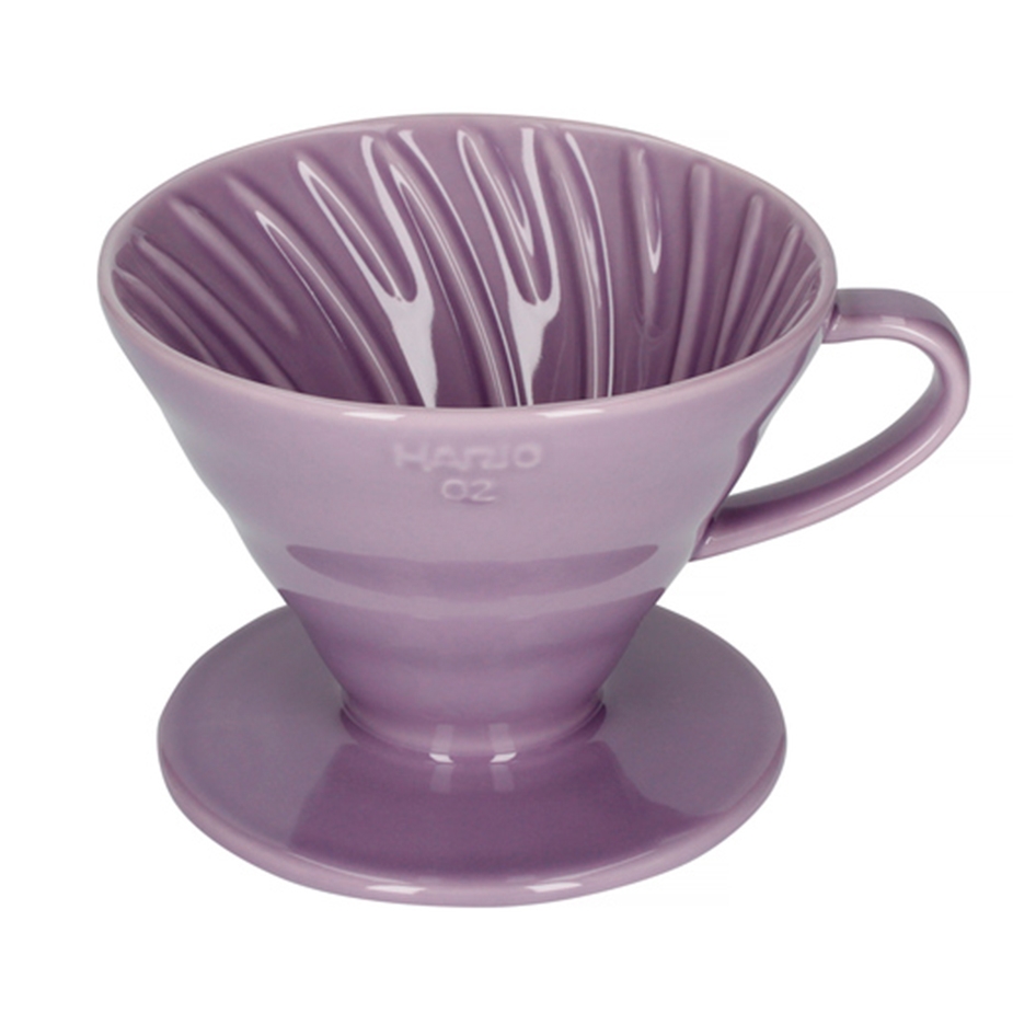Hario V60-02 Keramik Dripper Lila 2 Kopp