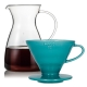 Hario Filterbryggning Set Inkl. V60-02 Dripper 2 Koppar & Glaskanna 0,4 L