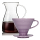 Hario Filterbryggning Set Inkl. V60-02 Dripper 2 Koppar & Glaskanna 0,4 L