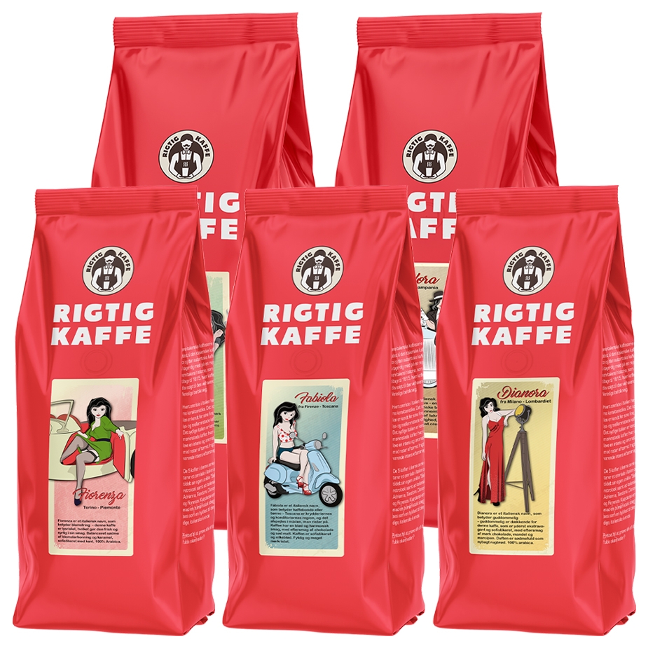 Rigtig Kaffe R&ouml;d Pakke v/24kg