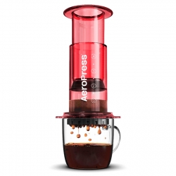 AeroPress Clear Röd Resebryggare