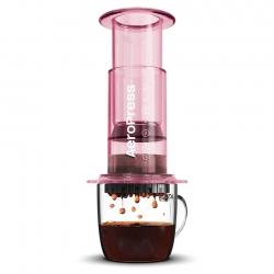 AeroPress Clear Pink Resebryggare