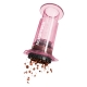 AeroPress Clear Pink Resebryggare