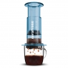 AeroPress Clear Bl&aring; Resebryggare
