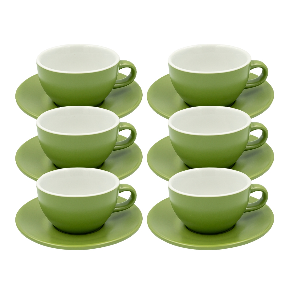 Club House Tulipano Cappuccino med Underkopp Matt Gr&ouml;n 26 cl 6 St