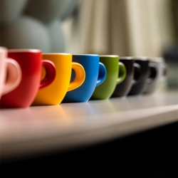 Club House Tulipano Espresso med Underkopp Matt Gul 7 cl 6 St