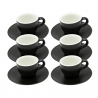 Club House Tulipano Espresso med Underkopp Matt Svart 7 cl 6 St