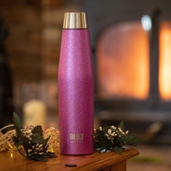 BUILT Apex Termosflaska 0,54 L Lilla Glitter