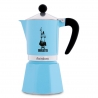 Bialetti Primavera Rainbow 6 Koppar Mokabryggare Ljusblå