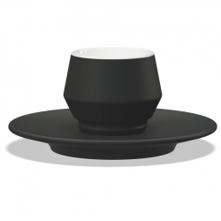 Club House Maniko Espresso med Underkopp Matt Svart 7 cl 4 St