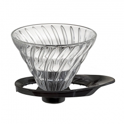 Hario V60-02 Glas Dripper Sort 2 Kopp