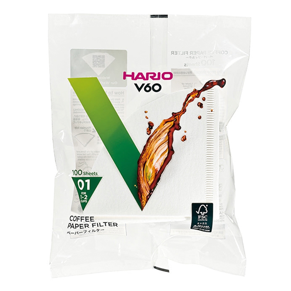 Hario Pappersfilter 1 Kopp 100 St