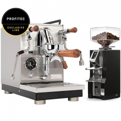 Profitec JUMP - Exclusive Line Inkl. Eureka Libra Krom/Matt Svart Espressokvarn