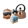 La Cafetière Izmir 2 Koppar Tebryggare Koppar Inkl. Vattenkokare 1,3 L Koppar & NUTE Earl Grey Ekologiskt Tepåsar 10 st