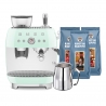 Smeg EGF03PGEU Manuell espressomaskin inkl. mjölkkanna & 1,5 kg Rigtig Kaffe