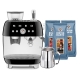Smeg EGF03BLEU Manuell Espressomaskin Inkl. Mjölkkanna & 1,5 kg Rigtig Kaffe