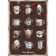 Rigtig Kaffe Crema Intenso 1kg Inkl. Rigtig Kaffe HOTTER & STRONGER Poster 21x30cm