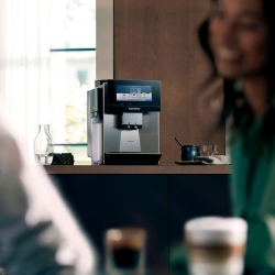 Siemens TQ907RZ3 EQ900 Plus Espressomaskin Inkl. 3kg Rigtig Kaffe, Underhåll & AutoCalc’n Clean